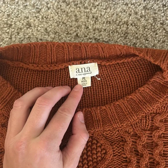 Ana rust sweater - Picture 2 of 3